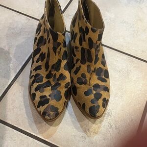 Leopard Print Ankle Boots